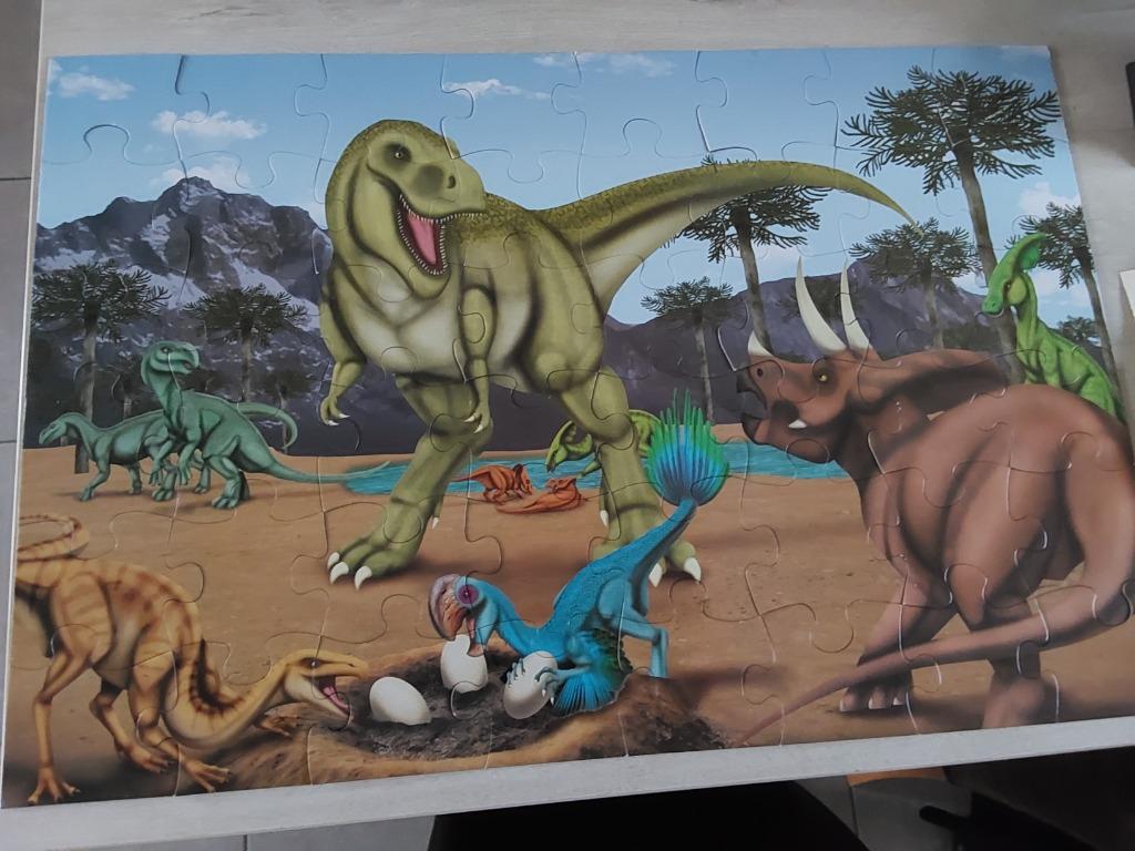 Dinosaurus Puzzel 48 grote stukken, Ophalen of Verzenden, Gebruikt