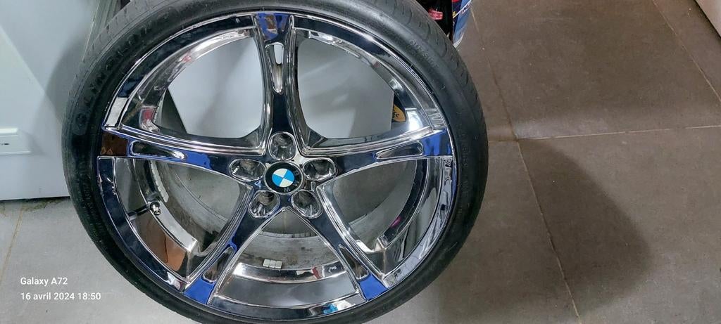 Chromen velgen BMW 20 inch E60 en F10., Ophalen, 20 inch, Band(en)