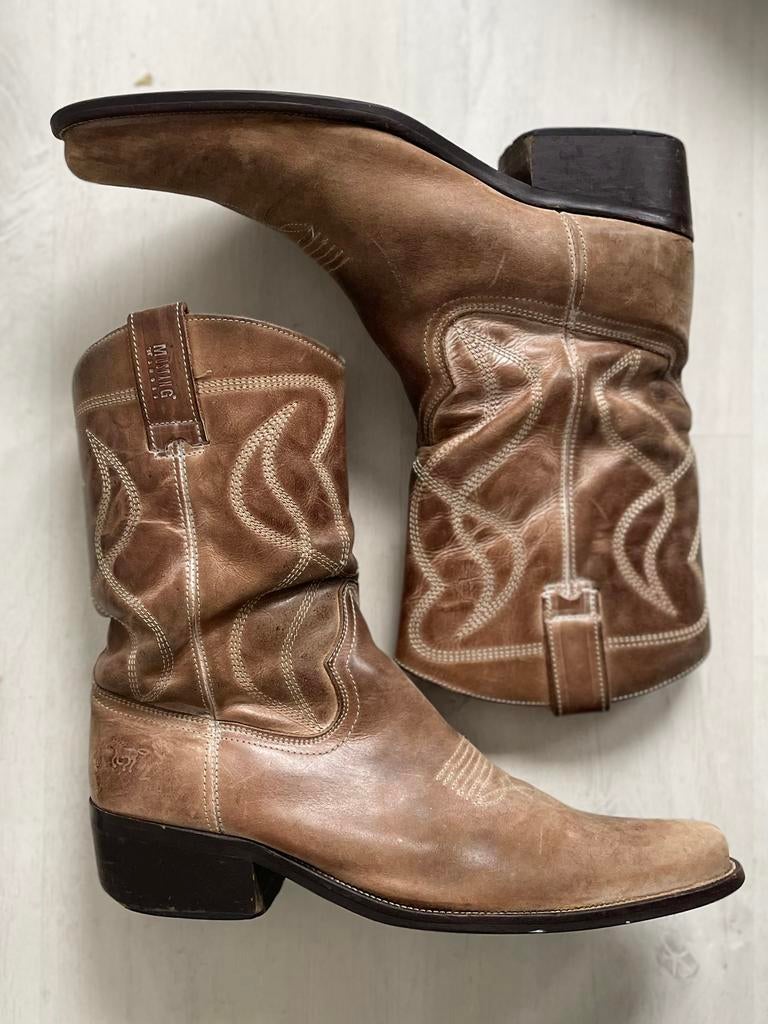Mustang leren Cowboylaarzen maat 43, Kleding | Heren, Schoenen, Bruin, Boots, Ophalen of Verzenden, Mustang