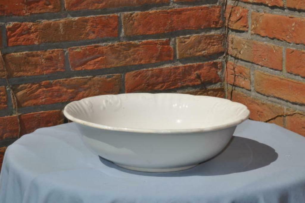 §bassin en faience blanche nimy n°2, Antiquités & Art, Antiquités | Céramique & Poterie, Enlèvement ou Envoi