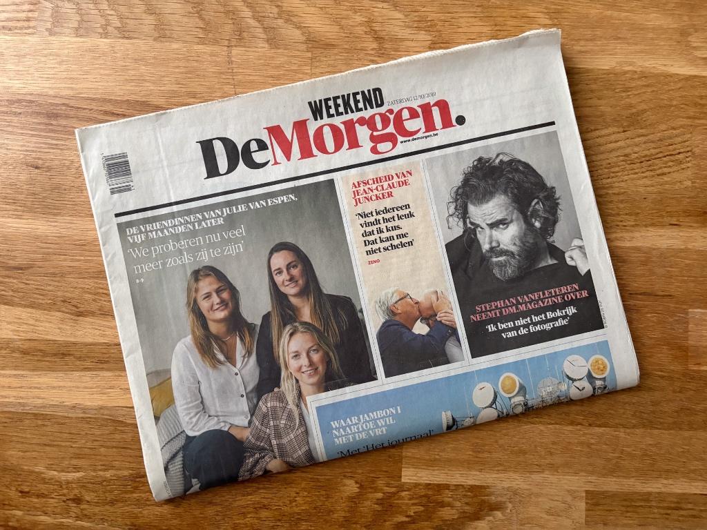 Stephan Vanfleteren - Krant ‘De Morgen Weekend’ 12/10/2019, Boeken, Verzenden, Zo goed als nieuw, Fotografen