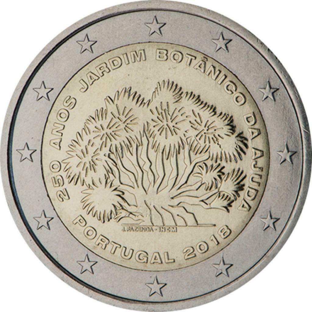 2 euro Portugal 2018 'Botanische tuin' UNC, Ophalen of Verzenden, Portugal, 2 euro