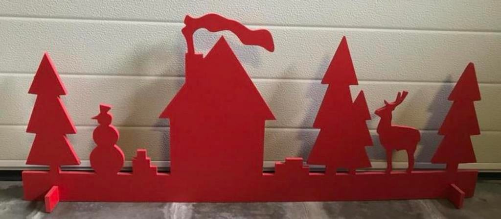 Kerstdecoratie /kerstetalage, Diversen, Ophalen, Zo goed als nieuw