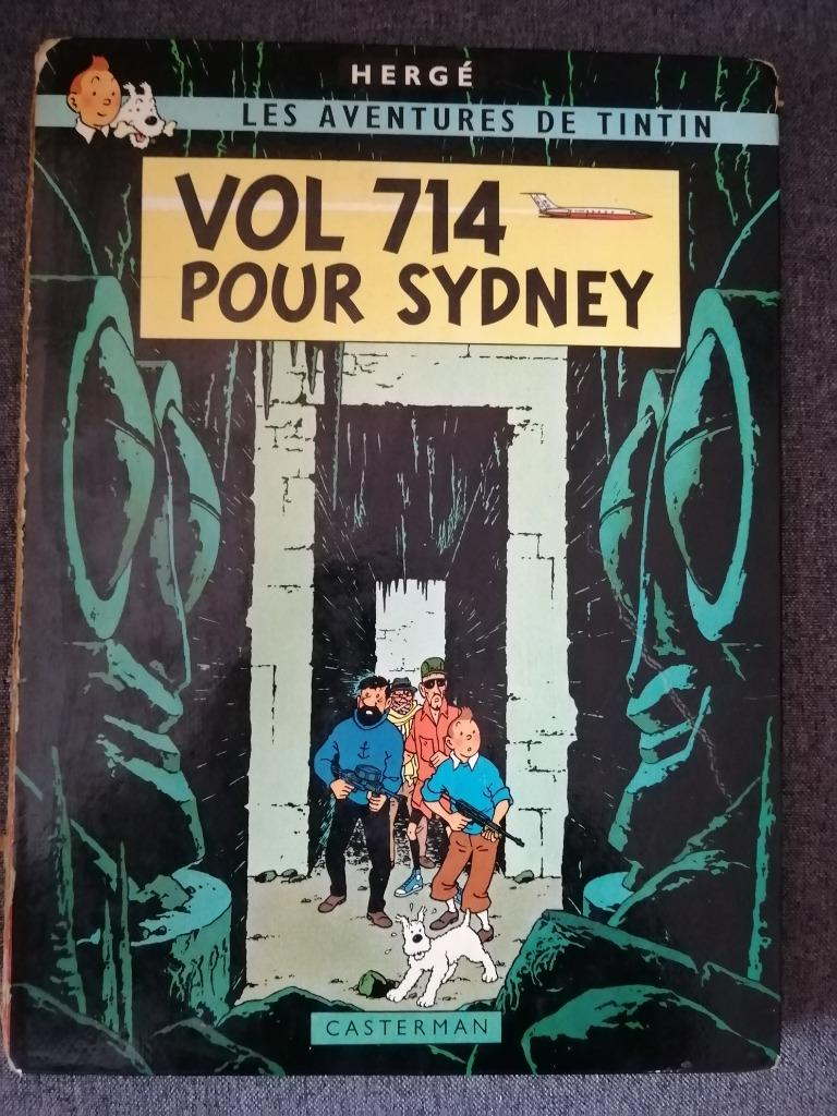 TINTIN Vol 714 pour Sydney  Edition original 2ème tirage1968, Une BD, Utilisé, HERGE, Envoi