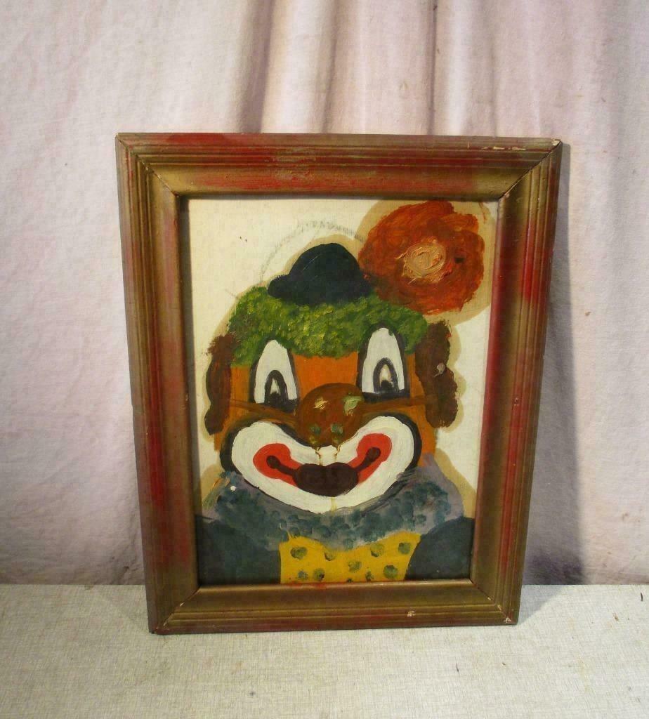 Leuk Geschilderd Werk 'Clown' - Morreel E, Antiek en Kunst, Kunst | Schilderijen | Klassiek, Ophalen of Verzenden