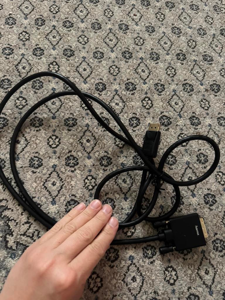 Displayport naar DVI-kabel, Computers en Software, Ophalen of Verzenden, Zo goed als nieuw