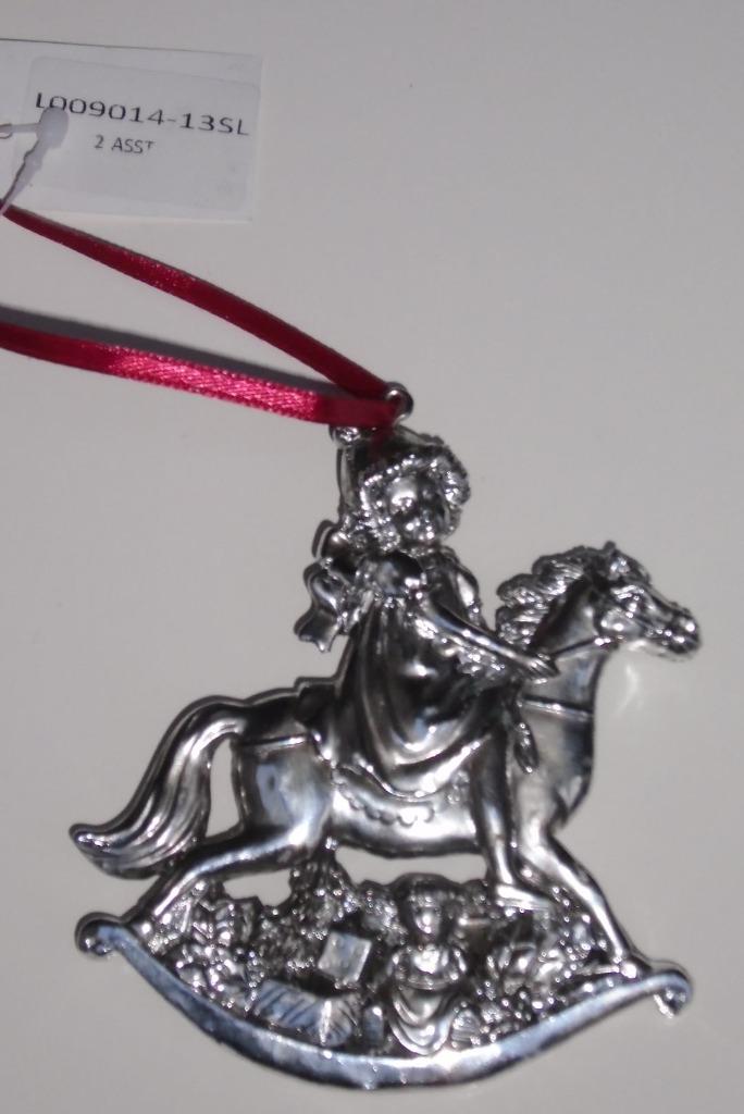 HANGERS ZILVERKLEURIG MEISJE OP PAARD NIEUW, Ophalen of Verzenden, Nieuw