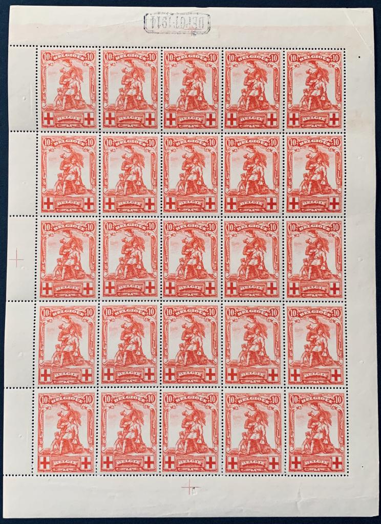 OCB F127 Standbeeld de Mérode, Postzegels en Munten, Postzegels | Europa | België, Frankeerzegel, Ophalen of Verzenden, Postfris