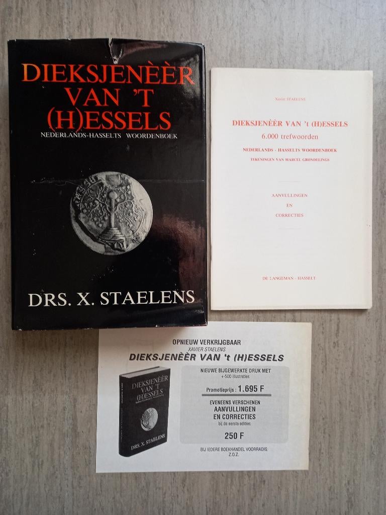 Dieksjeneer van 't (H)essels (Hasselts), Ophalen, Zo goed als nieuw, Nederlands