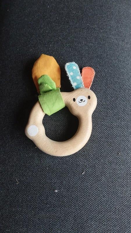 PlanToys rammelaar konijn, in heel goede staat, Kinderen en Baby's, Ophalen of Verzenden, Zo goed als nieuw, Rammelaar