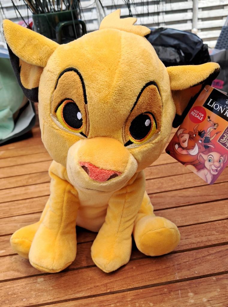 Disney The Lion King Simba knuffel/peluche 26cm, Verzamelen, Disney, Nieuw, Knuffel, Leeuwenkoning of Jungle Boek, Verzenden