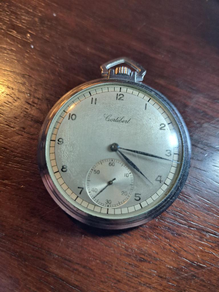 Montre de poche Cortébert, Autres marques, 1930 à 1960, Enlèvement ou Envoi, Acier