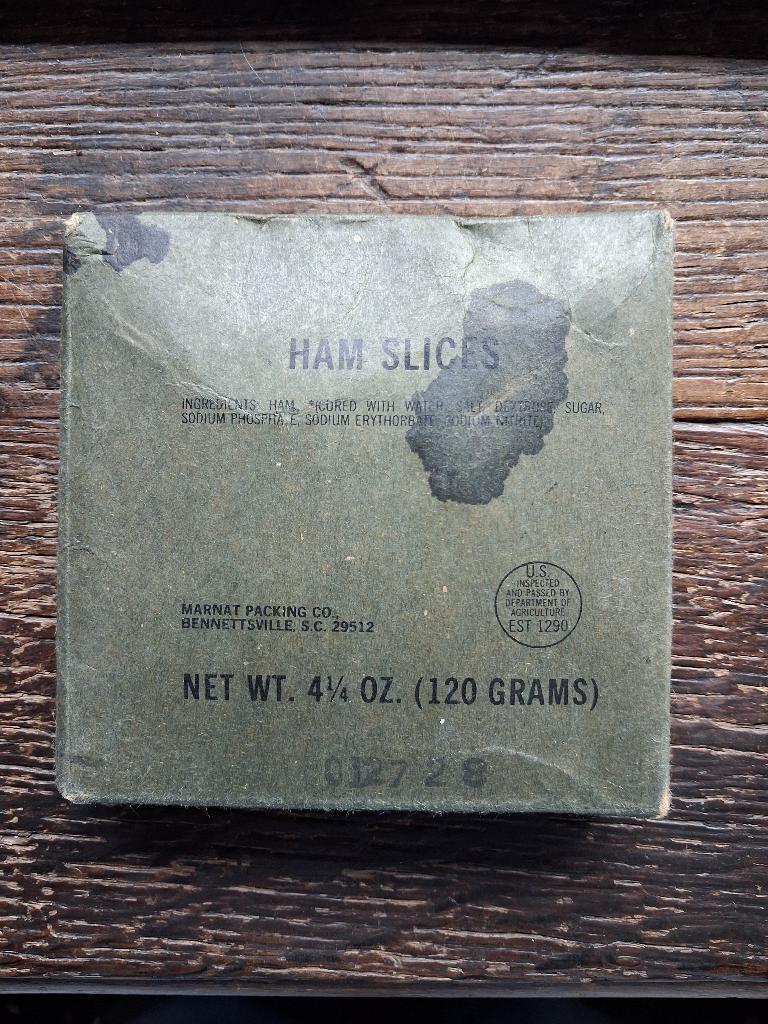 ration armée us Ham slices, tranches de jambon, Enlèvement ou Envoi, Armée de terre, Autres types