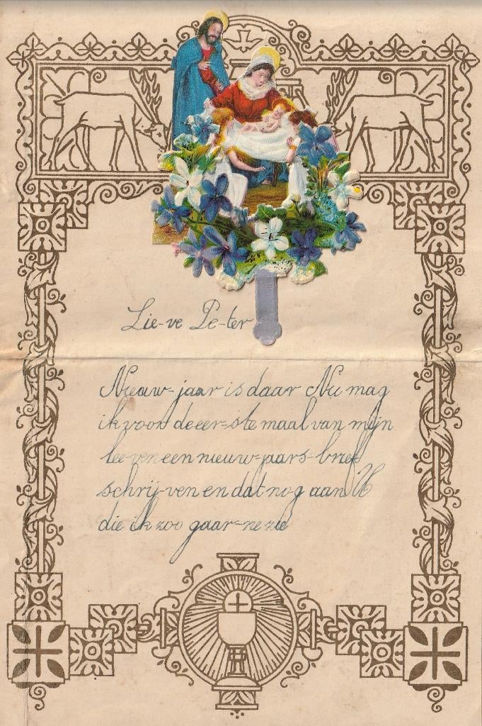 Oude Nieuwjaarsbrief uit 1935, Ophalen