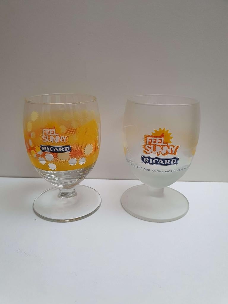 Lot 2 verres Ricard série Feel Sunny, Enlèvement, Comme neuf