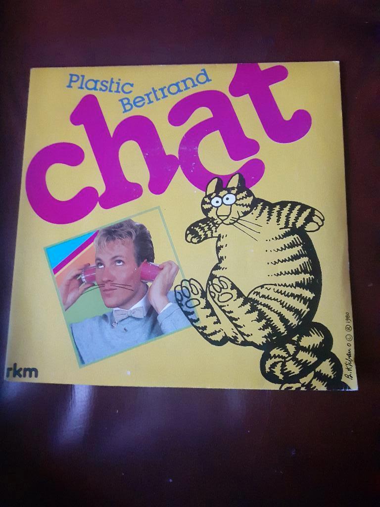 45T Plastic Bertrand : Chat (Belpop), Enlèvement ou Envoi