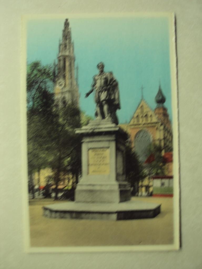 54920 - ANTWERPEN - GROENPLAATS - HOOFDKERK - ZIE 2 FOTO'S, Verzenden, Antwerpen