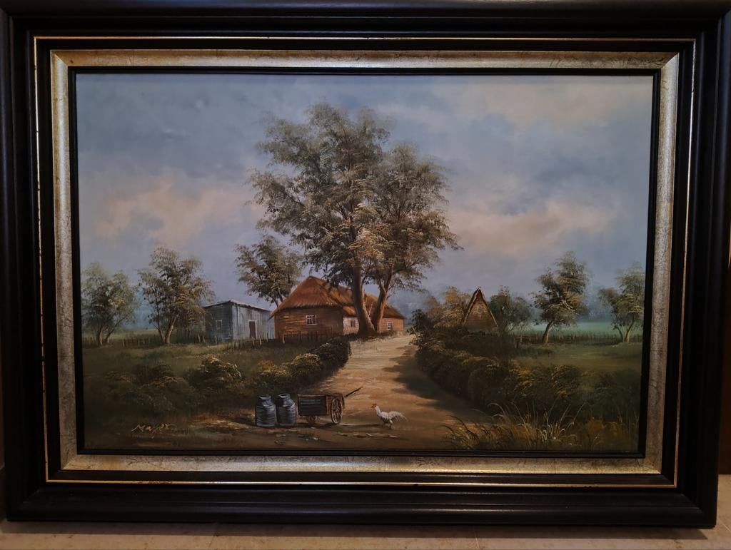Schilderij Mayer, Antiek en Kunst, Ophalen