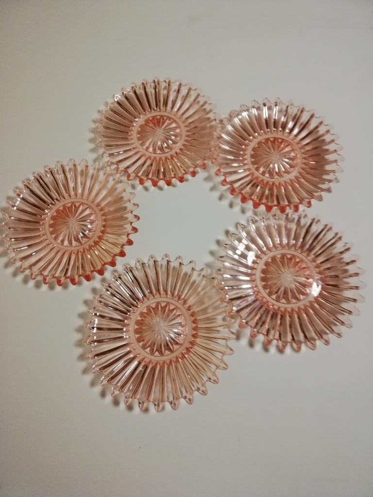 glazen bordjes, Antiek en Kunst, Ophalen