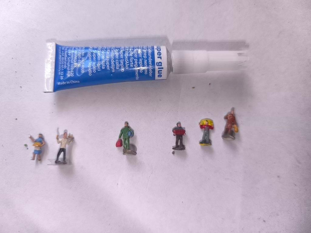 6 personnes échelle N, Hobby & Loisirs créatifs, Trains miniatures | Échelle N, Enlèvement ou Envoi, Utilisé, Nature