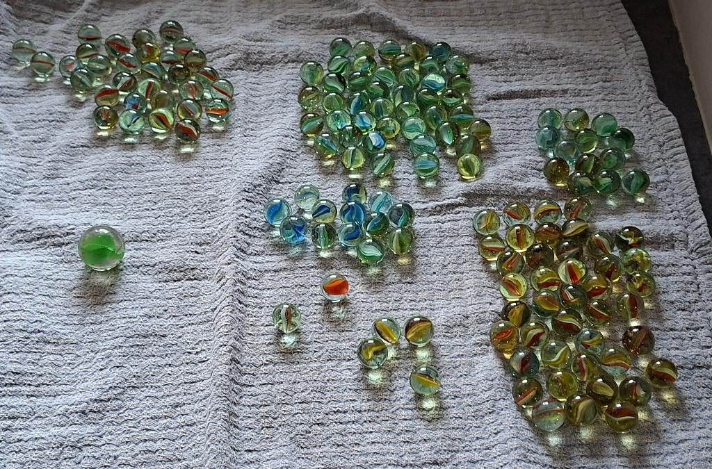 Billes en verre vintage de 2 kg, Collections, Enlèvement ou Envoi, Utilisé