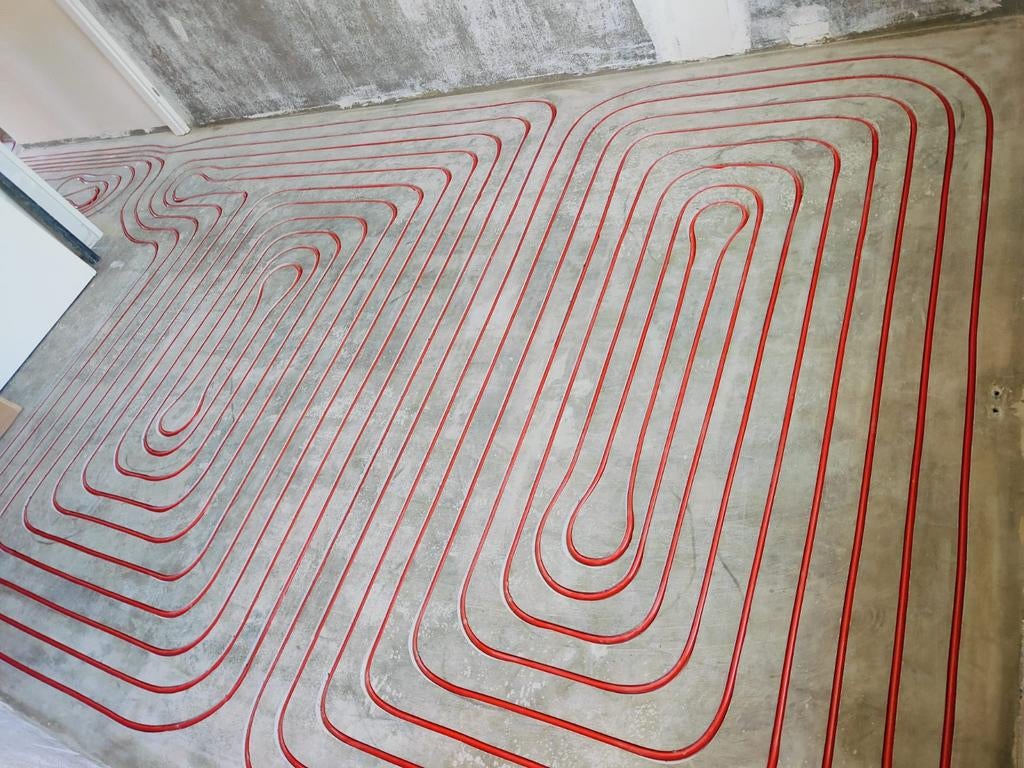Vloerverwarming installatie, Ophalen