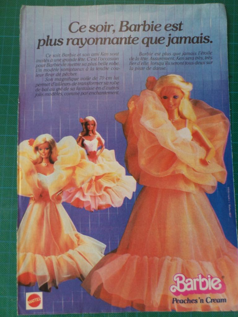 Mattel - publicité Barbie - 1985, Ophalen of Verzenden, Gebruikt, Overige typen