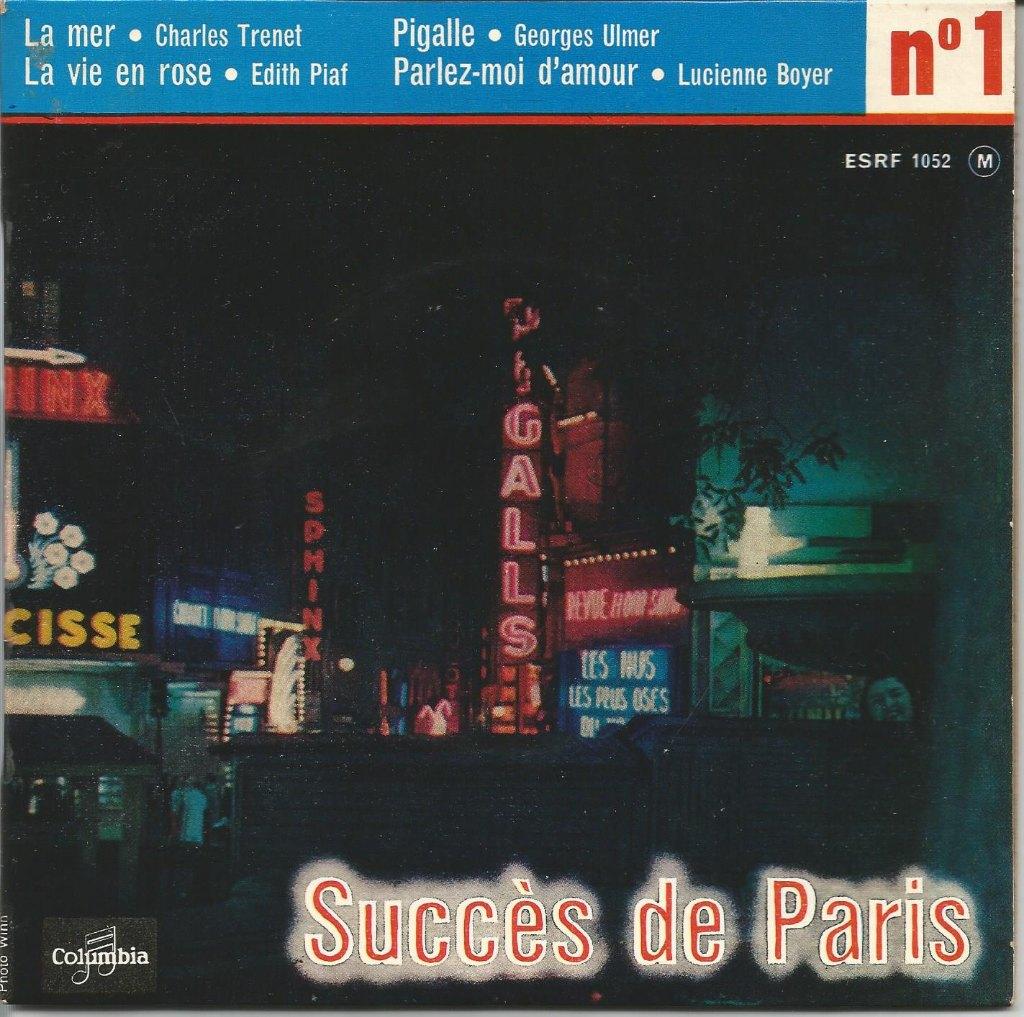 45T Succès de Paris N1 - Columbia ESRF 1052 M - France 1956, Enlèvement ou Envoi, Comme neuf, Pop