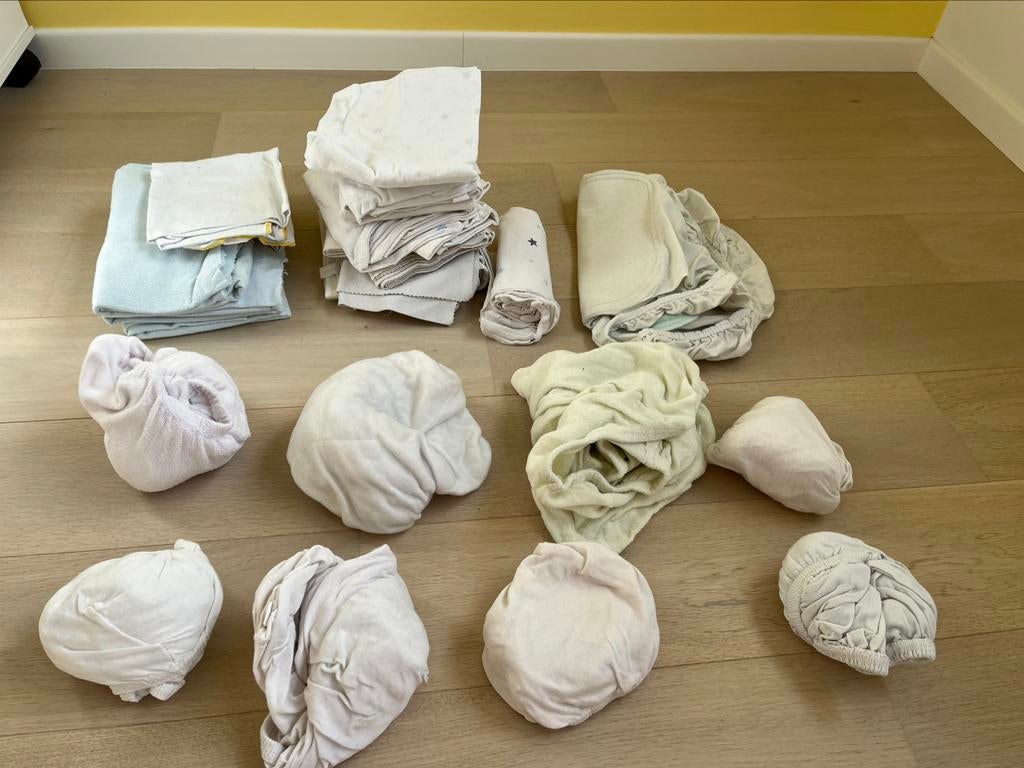 20 Draps lit bébé couffin cotton, Enlèvement, Utilisé, Garçon ou Fille