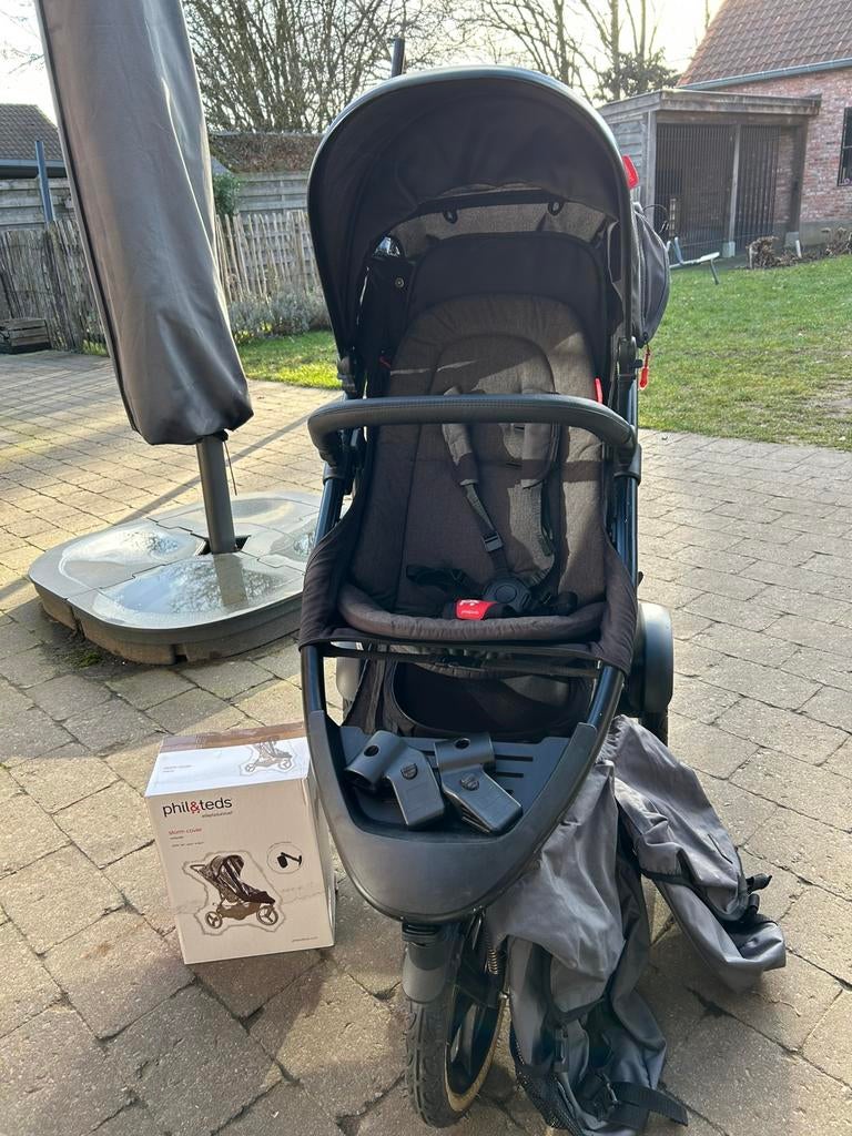 Phil & teds sport duo buggy nieuw model, Enlèvement, Comme neuf, Autres marques