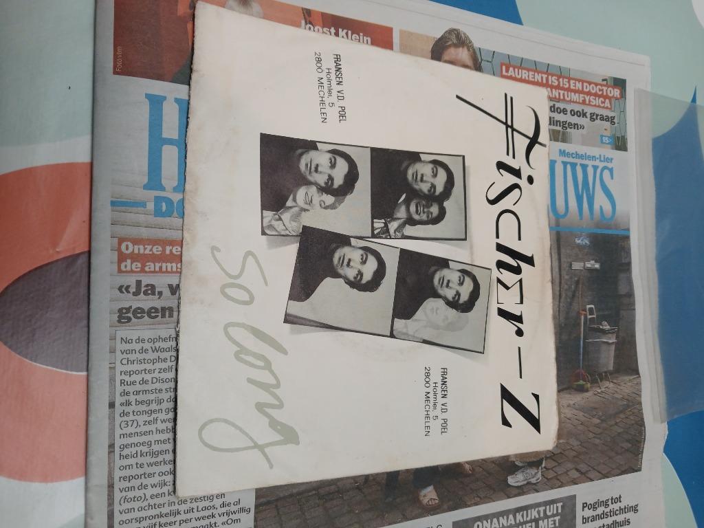 Fischer -z so long, Cd's en Dvd's, Ophalen, Gebruikt, 7 inch, Single