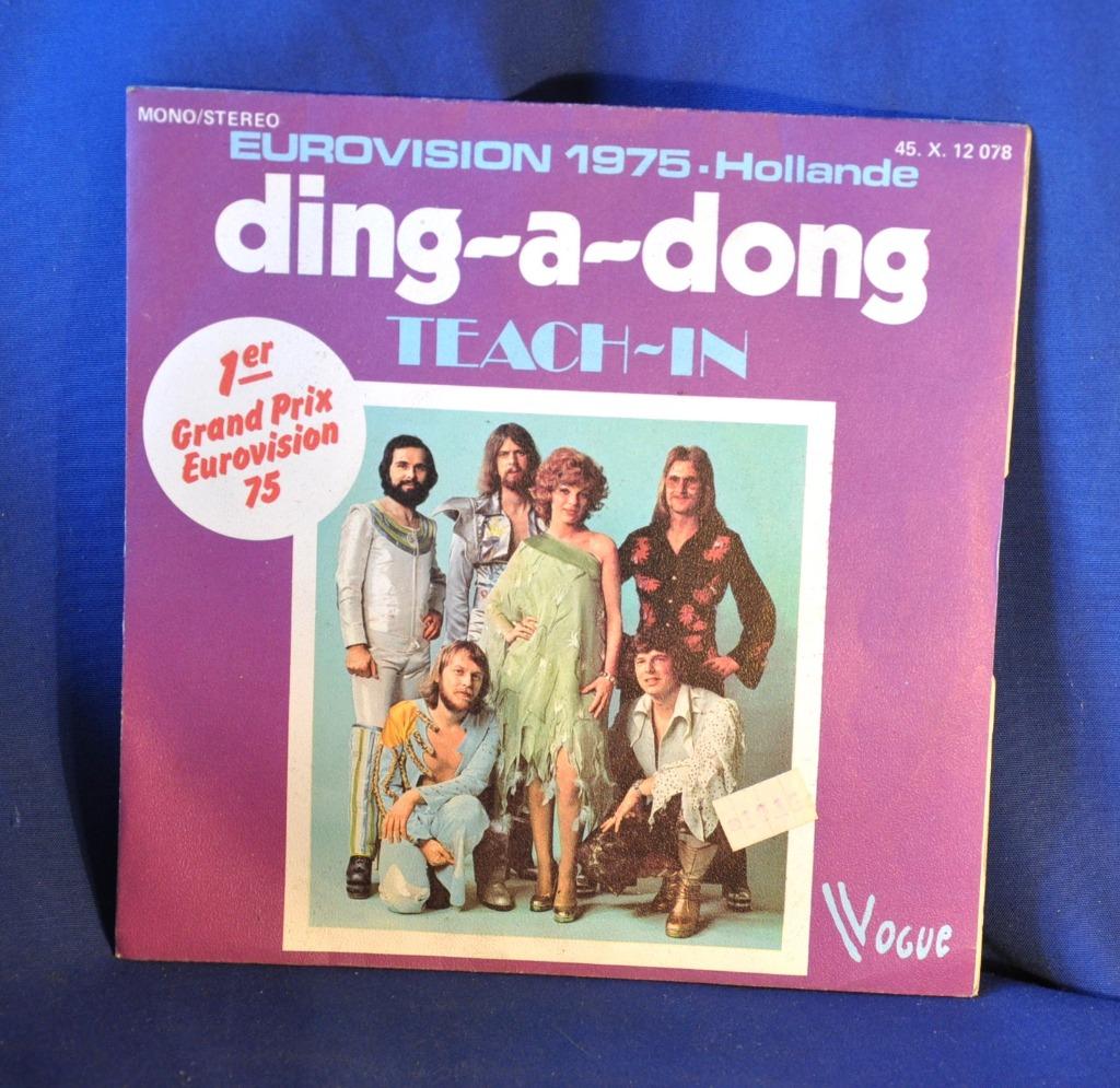 disque vintage eurovision 1975 teach-in (x2128), Ophalen of Verzenden, Gebruikt