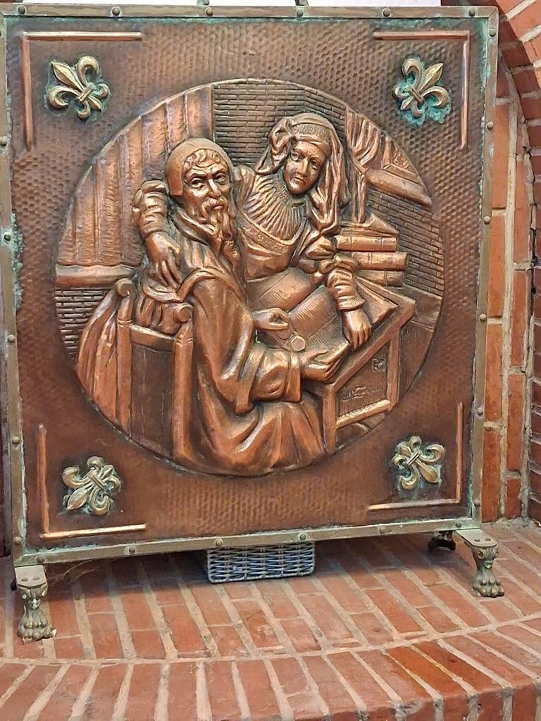 Bronzen haardscherm, Antiek en Kunst, Ophalen