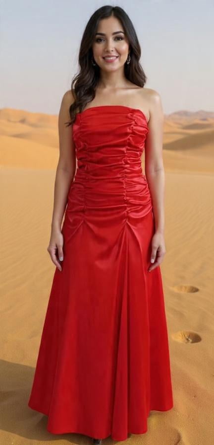 Prachtige mooie strapless rode jurk met rijgveter nieuwOmbre, Galajurk, Ophalen of Verzenden, Rood, Ombre