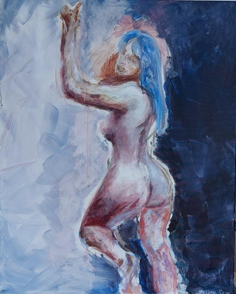 Tableau impressionnisme moderne.80x100 cm., Enlèvement ou Envoi