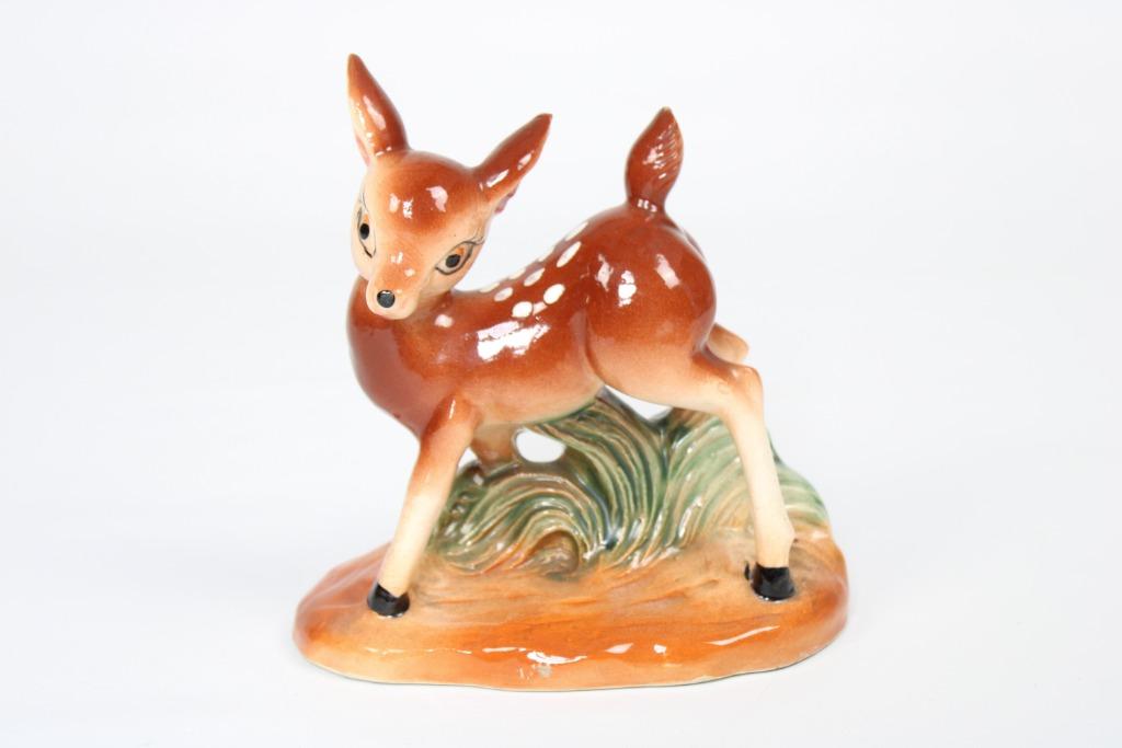 bambi vintage en porcelaine, Statue ou Figurine, Enlèvement ou Envoi, Hethuisvanmijnmoeder, Bambi ou Dumbo