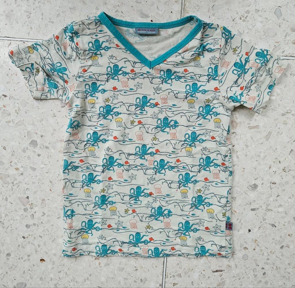 T-shirt octopus, Froy and Dind, 110-116, Ophalen, Gebruikt, Jongen of Meisje, Shirt of Longsleeve