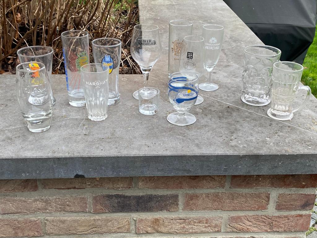 glazen, Ophalen