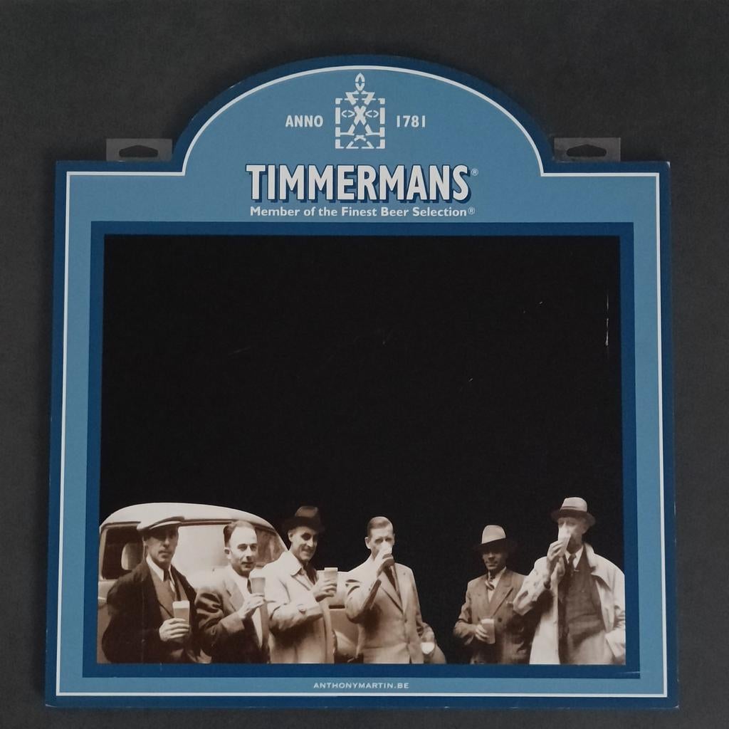 Timmermans reclame/krijtbord., Ophalen of Verzenden, Gebruikt, Reclamebord
