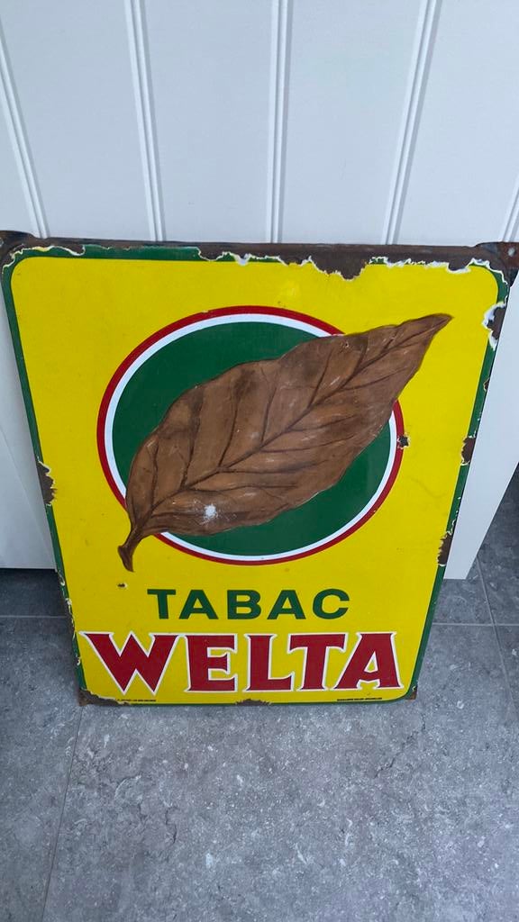 Welta emaille 1952, Verzamelen, Ophalen, Zo goed als nieuw