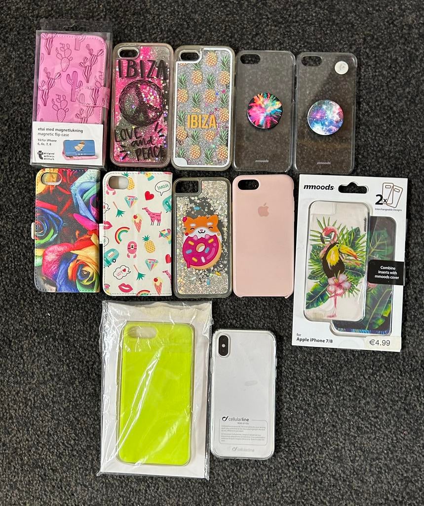 Iphone hoesjes ( alles wordt samen verkocht), Télécoms, Téléphonie mobile | Housses, Coques & Façades | Apple iPhone, Enlèvement