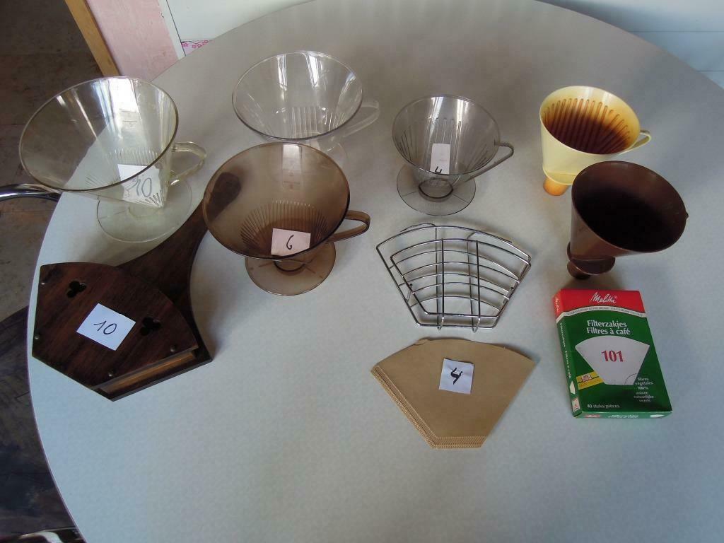 koffiefilterhouder en opbergrekje voor filters, Enlèvement ou Envoi, Utilisé