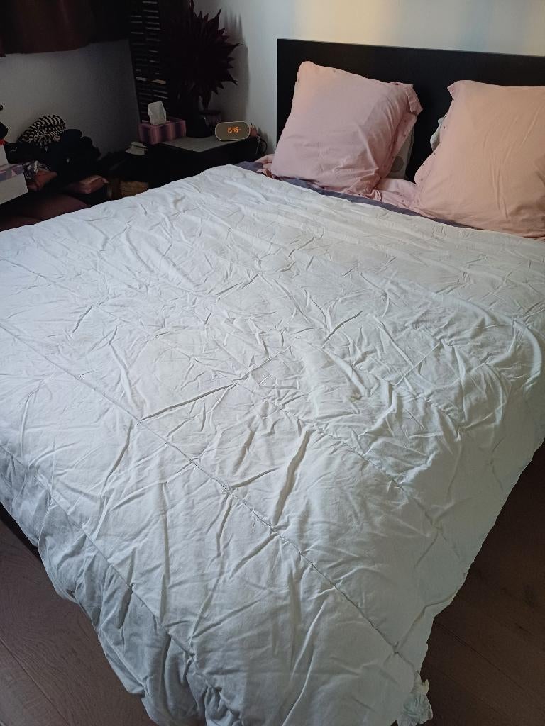 Couette 4 saisons, Maison & Meubles, Enlèvement, Utilisé, Blanc, Couverture ou Couette