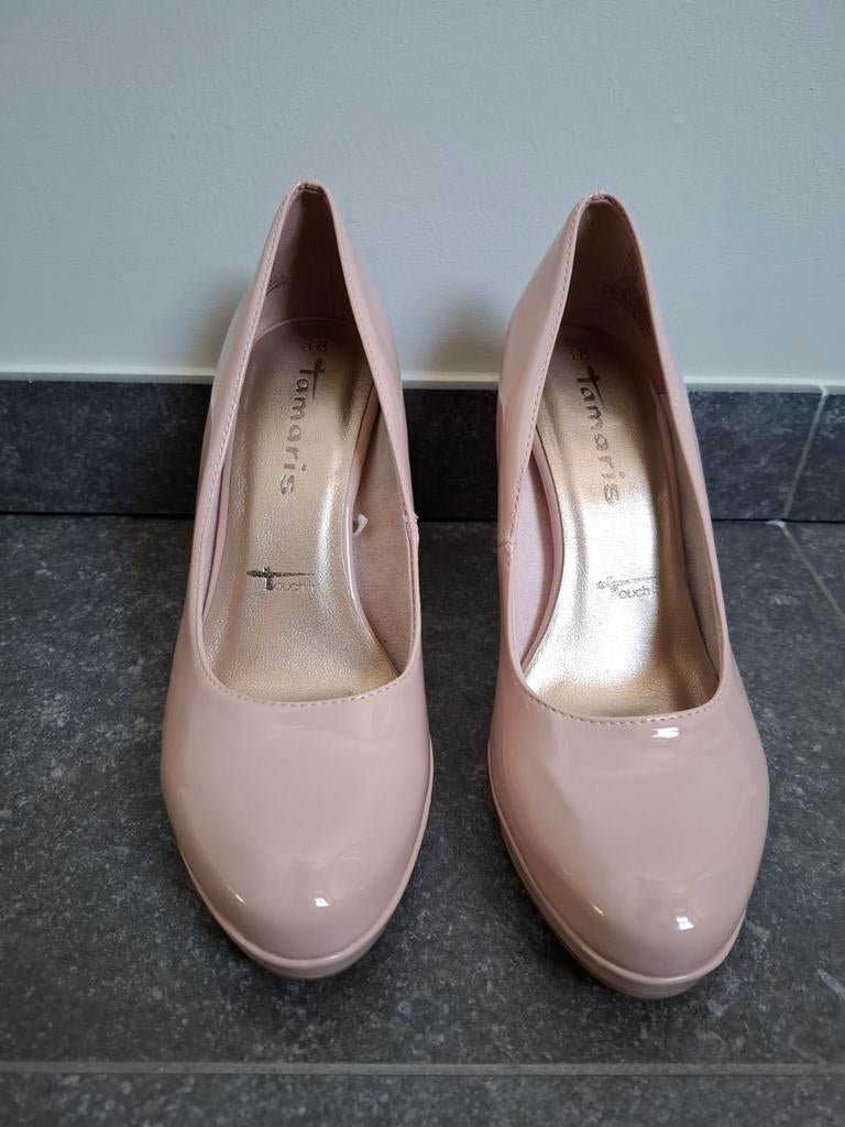 Tamaris pump oud roze maat 38 zo goed als nieuw, Ophalen, Zo goed als nieuw, Roze