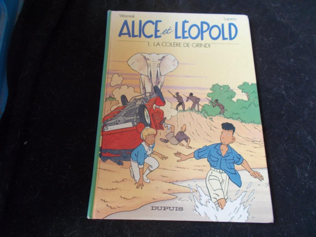 Alice et Léopold  Tome 1  "La Colère de Grindi" (EO 07/1991), Une BD, Enlèvement, Comme neuf