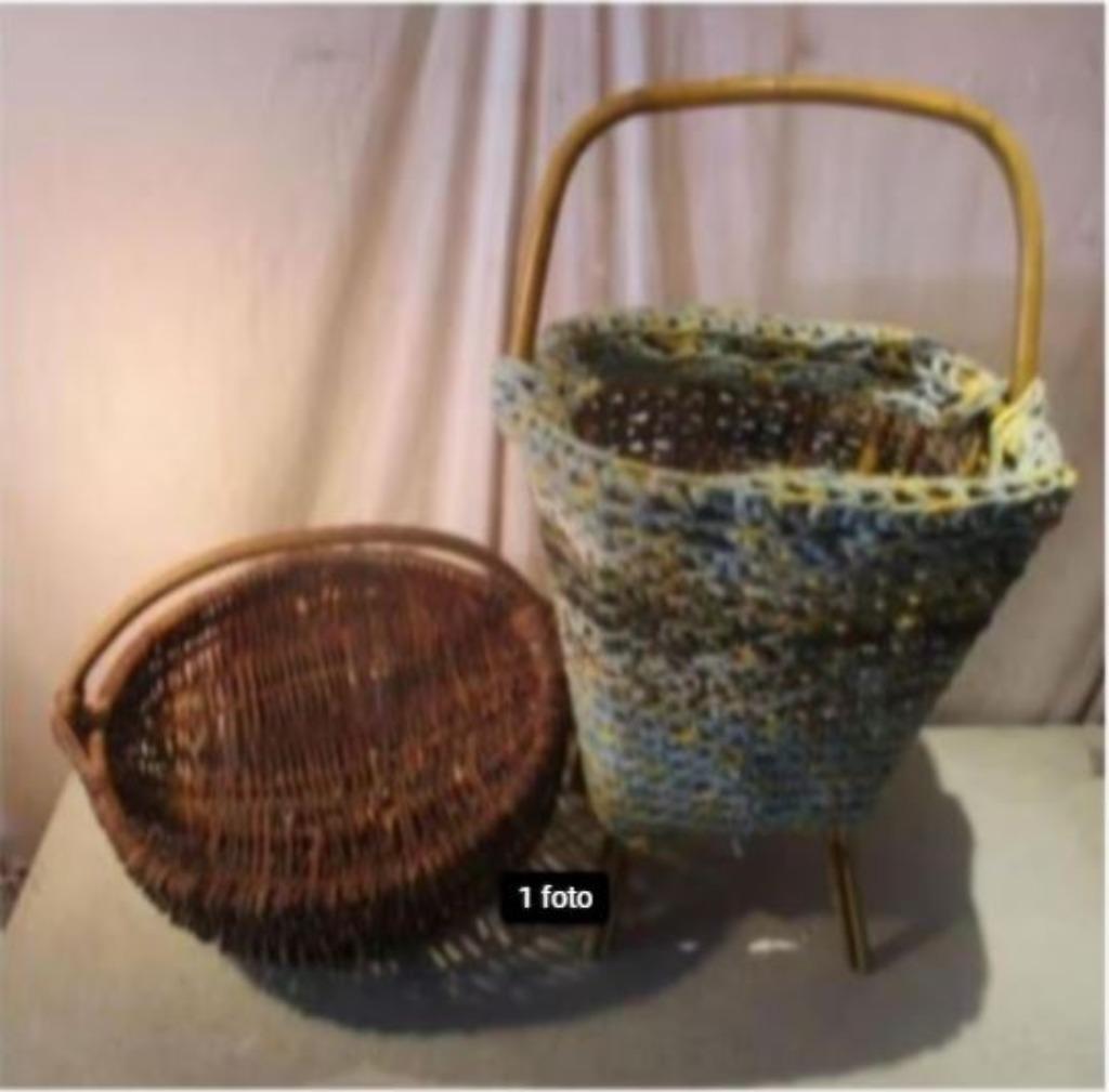 2 paniers spéciaux en osier rétro, Enlèvement ou Envoi, Comme neuf, Osier, Panier