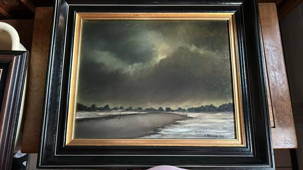 Denderlandschap van schilder K. Van Lierde - 1979, Ophalen
