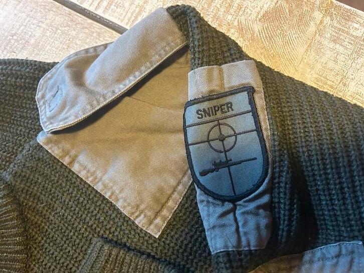 Trui pull militair / jacht / airsoft kleding - sniper badge, Enlèvement, Comme neuf