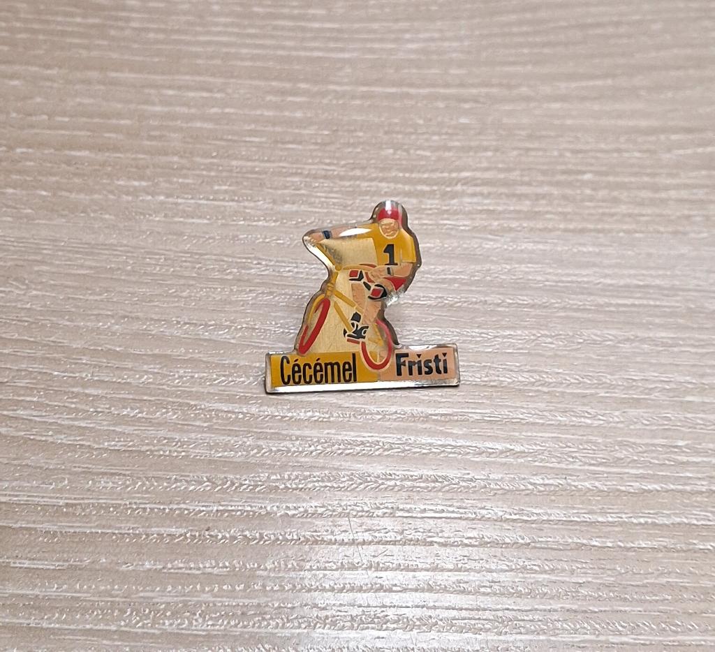 PIN - CECEMEL - FRISTI - BMX, Envoi, Utilisé, Marque, Insigne ou Pin's