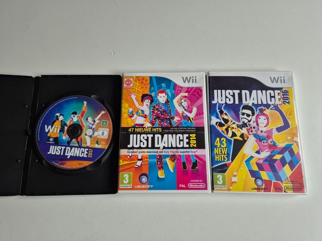 Nintendo wii just dance 2017 + 2014 + 2016, Games en Spelcomputers, Games | Nintendo Wii, Ophalen of Verzenden